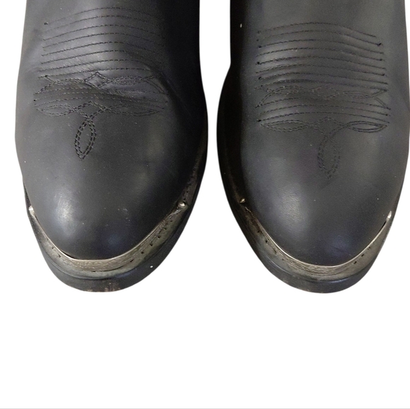 Shyanne Patsy Slouch Western Boots Women's Black Cowboy Boots Size 9 - Picture 4 of 12